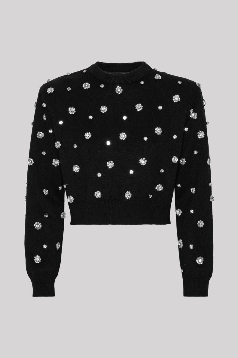 Embellished Jumper Black