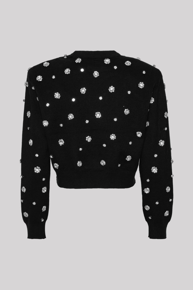 Embellished Jumper Black