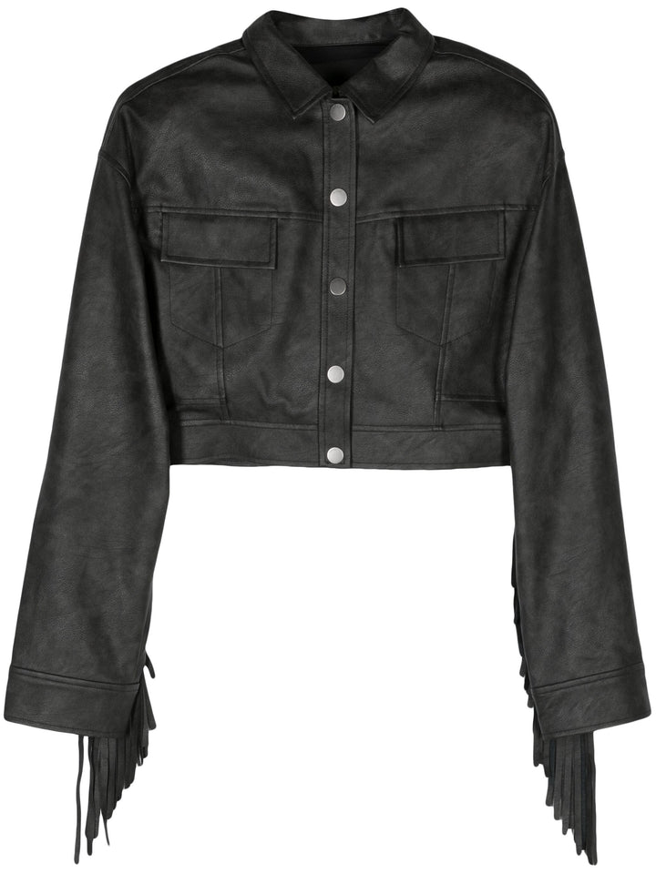 Fringe Cropped Jacket Phantom