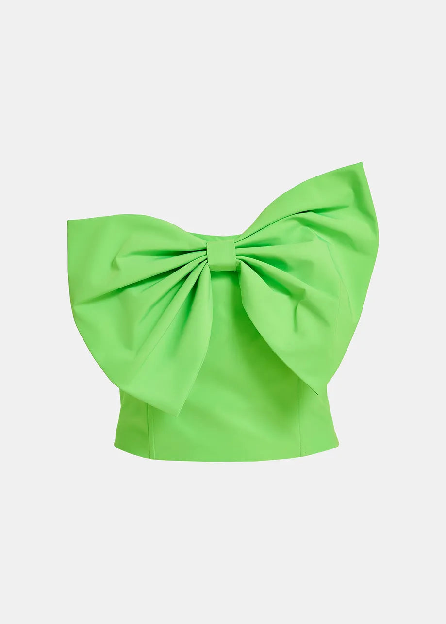 Freesia Bow Bodice Top Green