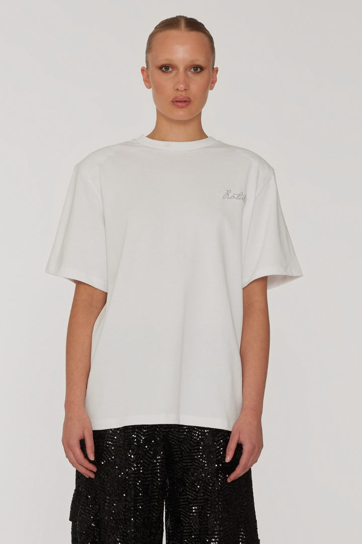 Boxy Logo T-Shirt Bright White