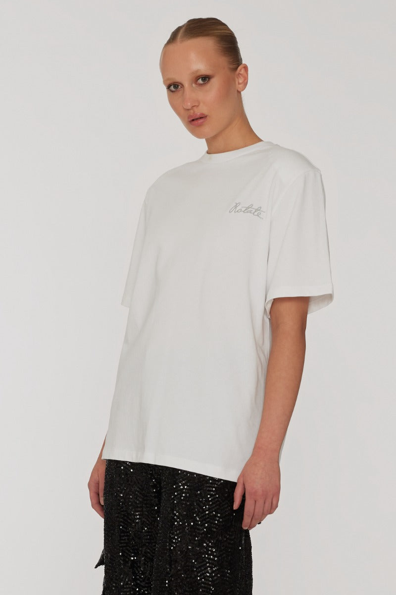 Boxy Logo T-Shirt Bright White