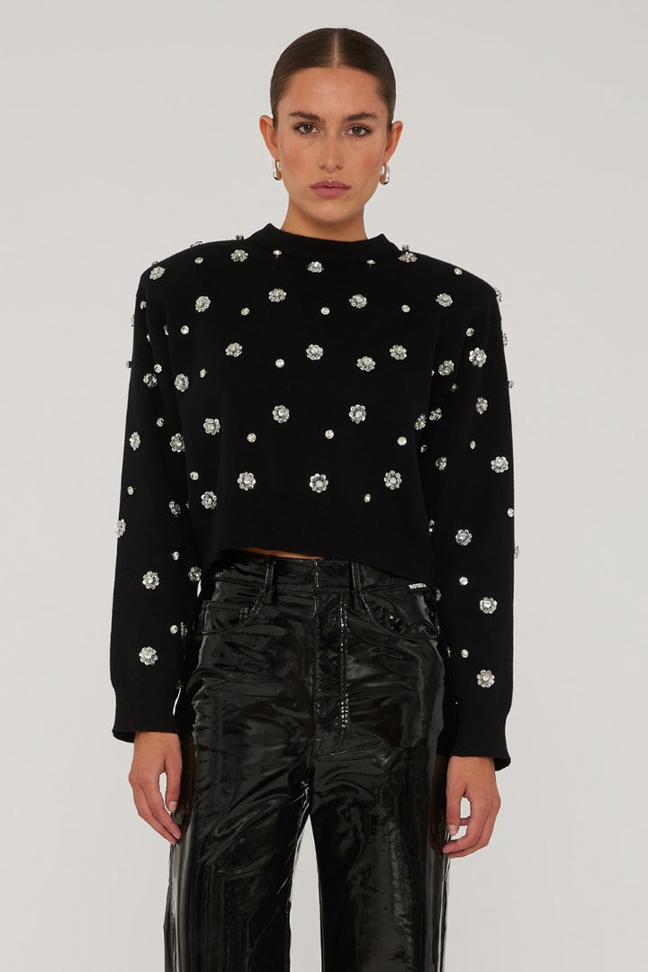 Embellished Jumper Black